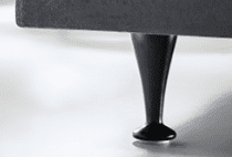 Gamma poot, Aluminium, mat zwart