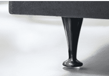 Gamma poot, aluminium, zwart chrome